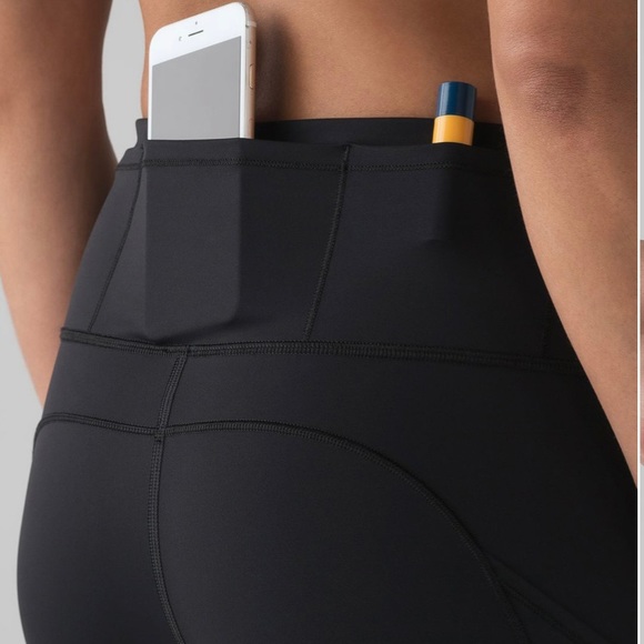 Lululemon Fast & Free 19” Crop (reflective), EUC - Picture 6 of 8